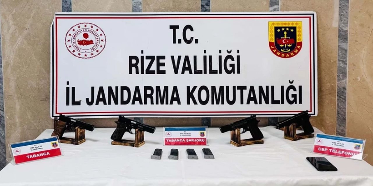 Rize'de Ruhsatsız Silah Operasyonu: 1 Gözaltı