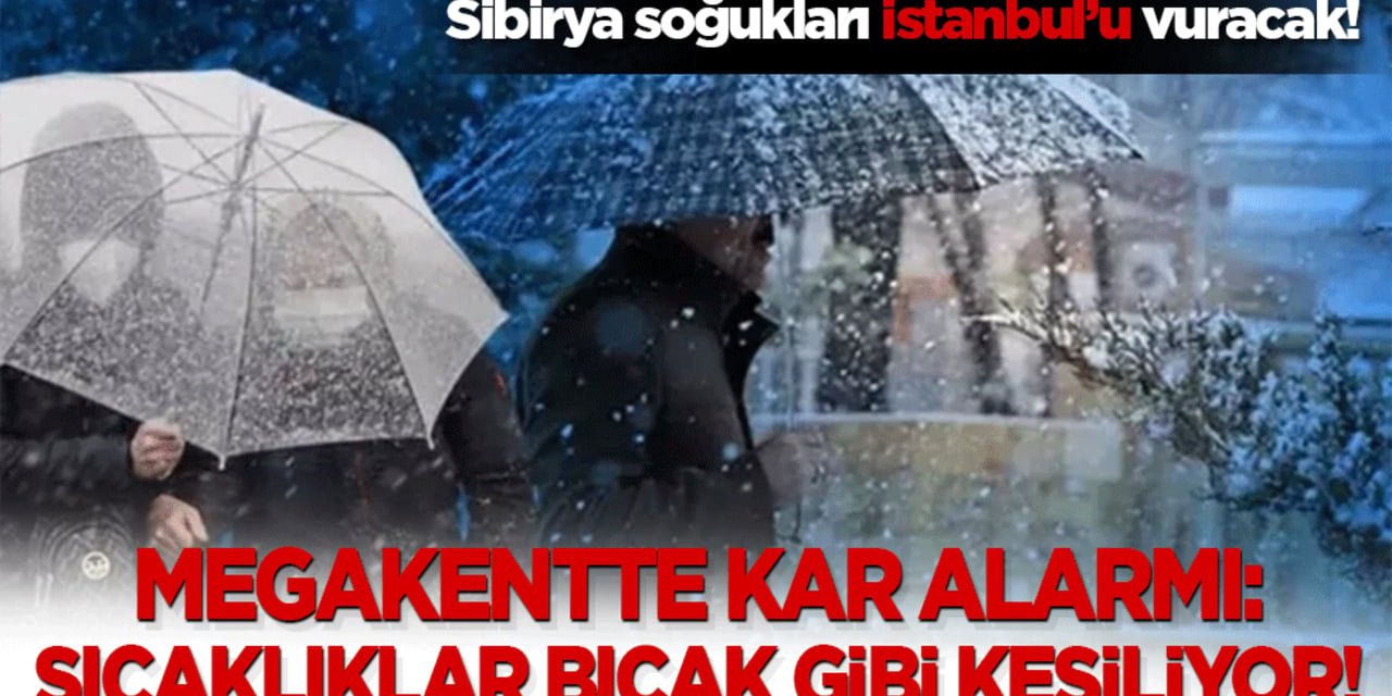 Megakentte Kar Alarmı: Sıcaklıklar Bıçak Gibi Kesiliyor!