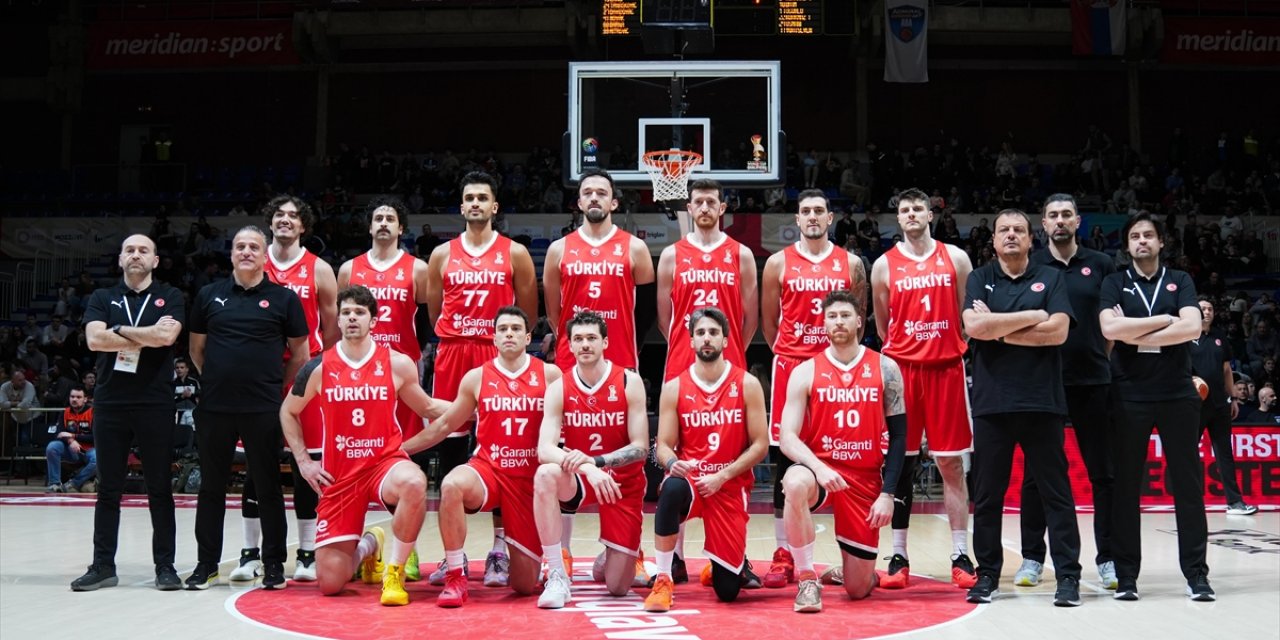 A Milli Erkek Basketbol Takımı, Yarın Sırbistan'ı Konuk Edecek