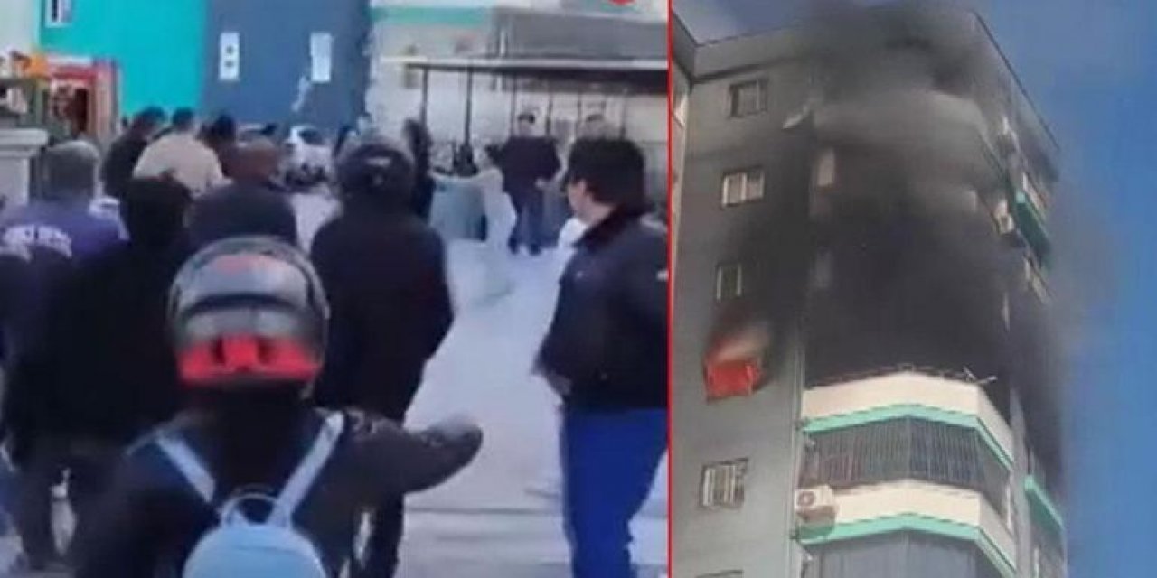 Adana'da Yangın Dehşeti! Polis Havaya Ateş Açtı