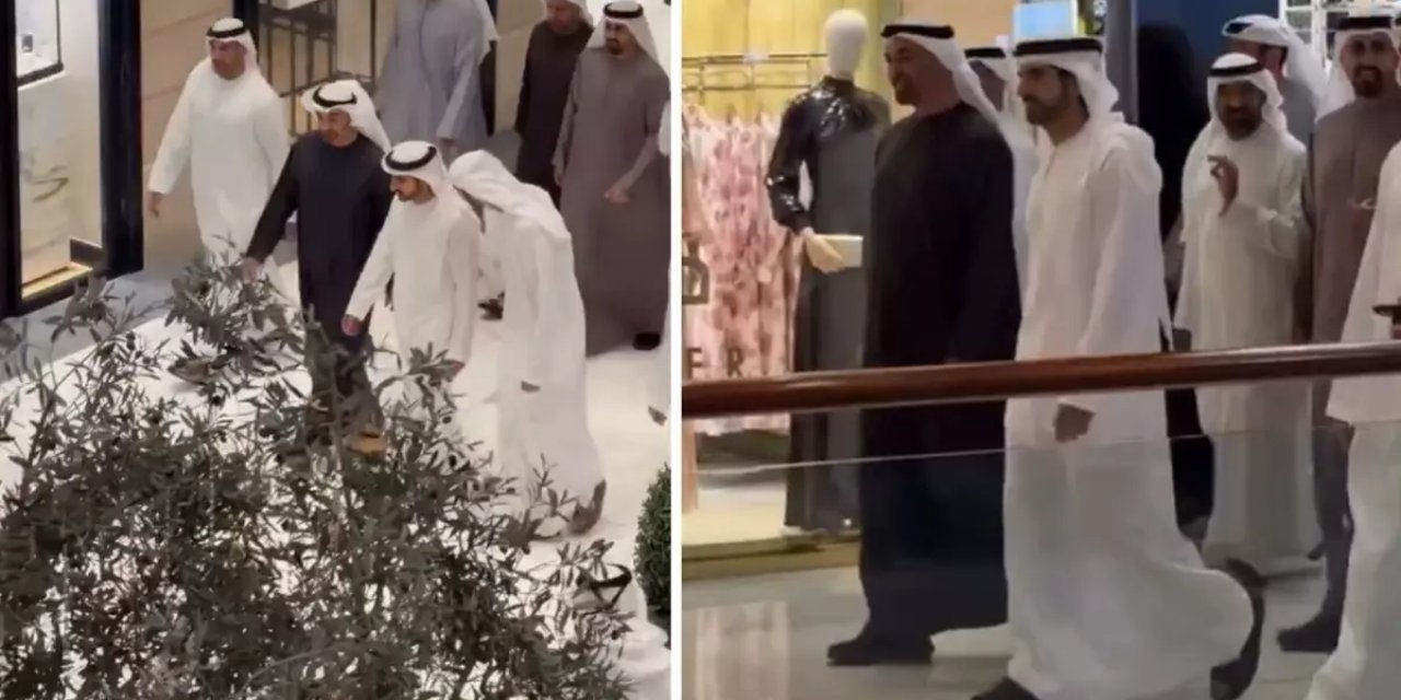 İran'ın Füze Yağdırdığı BAE'nin Devlet Başkanı Al Nahyan, AVM Gezisine Çıktı