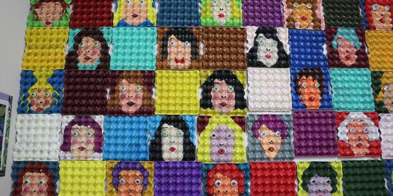 Rizeli Öğretmen Atık Malzemeleri Sanata Dönüştürüyor