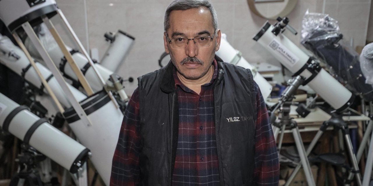 Emekli Öğretmen 20 Yıldır İnce Hesaplamalar Ve Zorlu El İşçiliği İsteyen Teleskopları Üretiyor