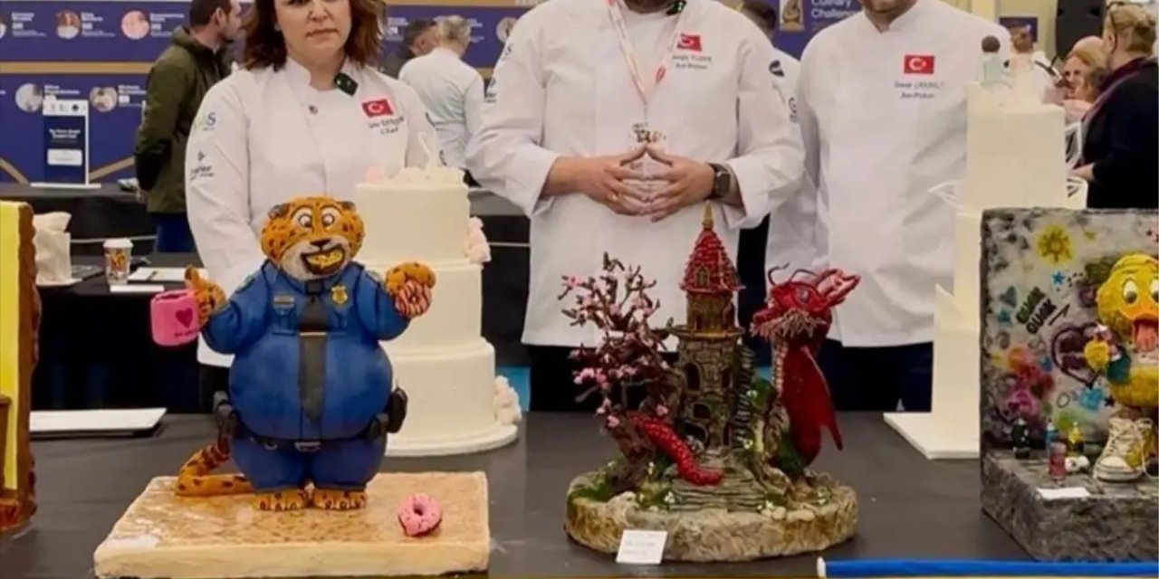 Kayseri'de Pastane İşletmecisi Yunanistan'daki Aşçılık Yarışmasında Birinci Oldu