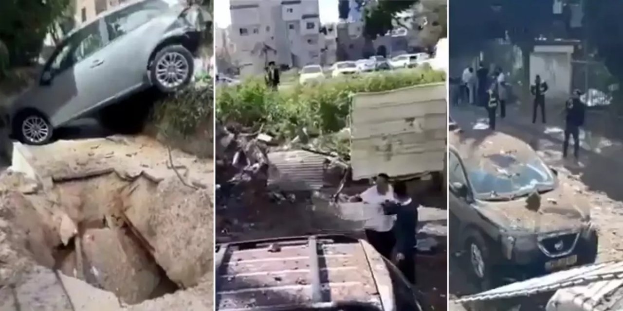 İran İsrail'in Kalbini Vurdu! Kentte Yıkım Büyük, Dev Çukur Oluştu