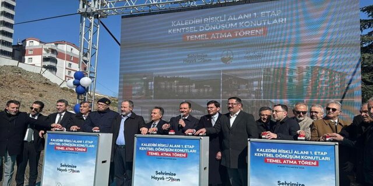 Tokat'ta Kentsel Dönüşüm Başladı: 114 Dairenin Temeli Atıldı