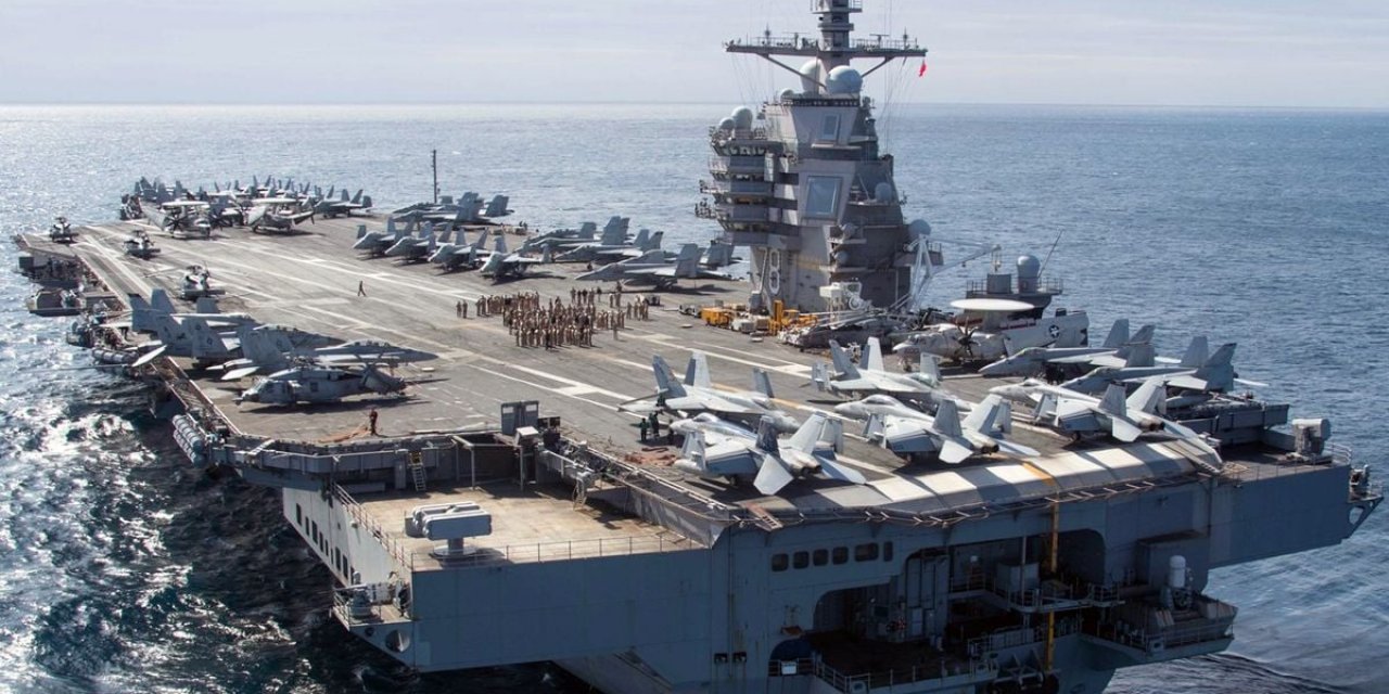 Gerald Ford Uçak Gemisinde Yangın Çıktı