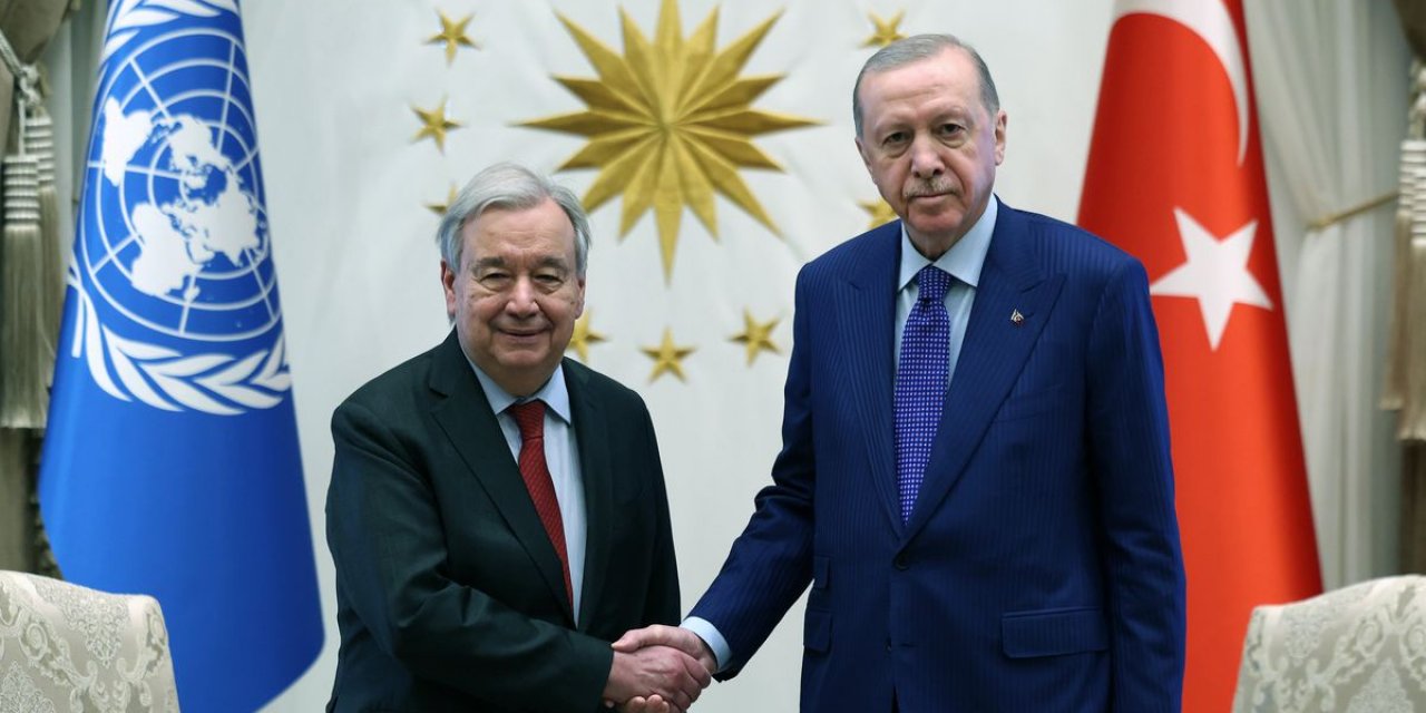 Cumhurbaşkanı Erdoğan, BM Genel Sekreteri Guterres'i Kabul Etti