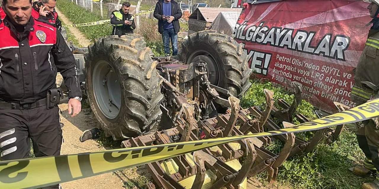 Devrilen Traktörün Altında Kalan Sürücü Öldü