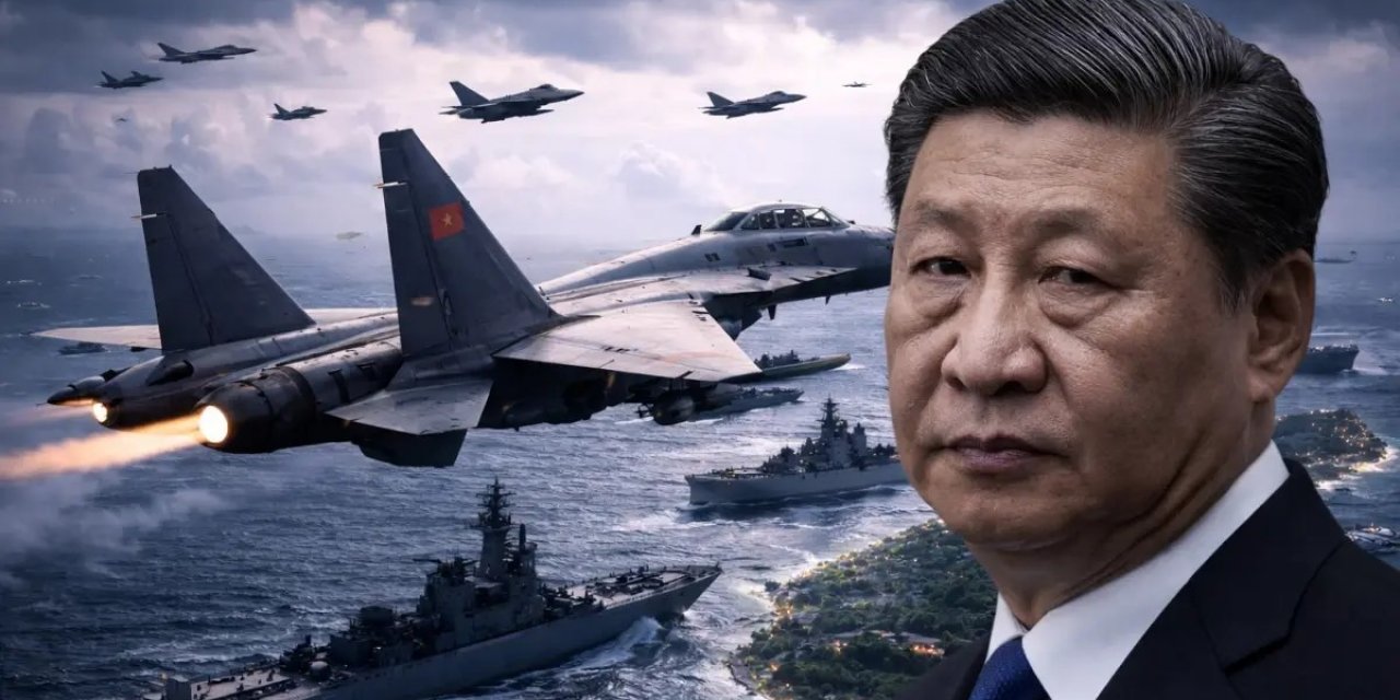 Çin'den ABD'ye Tarihi Rest! 26 Savaş Uçağı ve 7 Savaş Gemisiyle Gövde Gösterisi