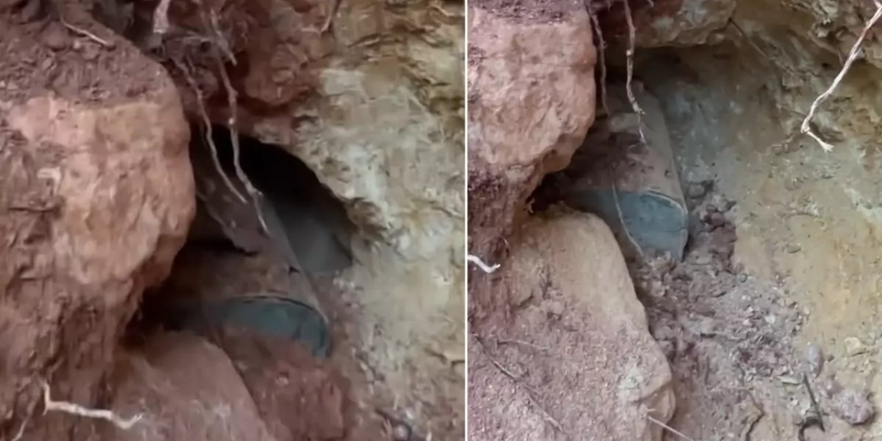 Define Kazısı Yaptı, Çıkanı Görünce Sevinçten Havaya Uçtu