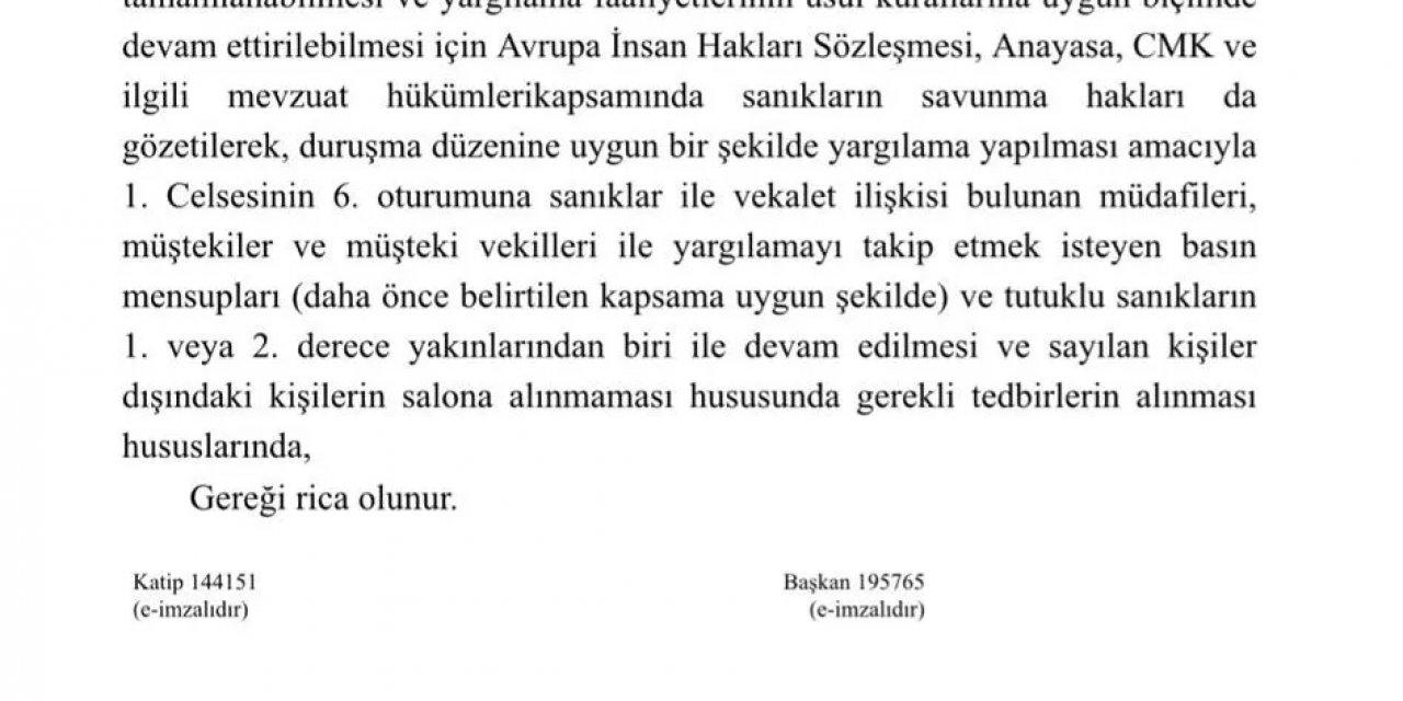 İBB Davasında Yeni Gelişme: Mahkeme, Duruşmaların Chp'li İsimlere Kapatılması İstedi!
