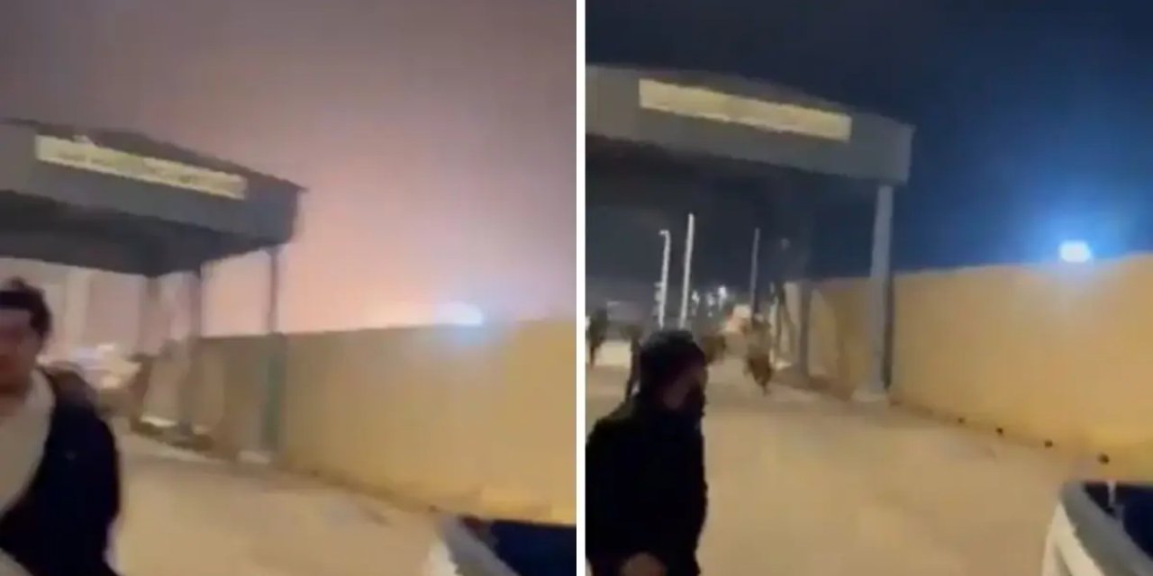 Irak'taki Petrol Sahasına İHA Saldırısı! Büyük Panik Kameralarda