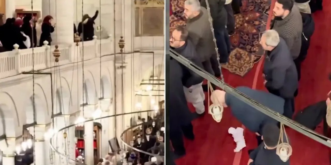 Kadir Gecesi Fatih Camii'nde Dikkat Çeken Anlar! Kadınlar Başörtülerini Bıraktı