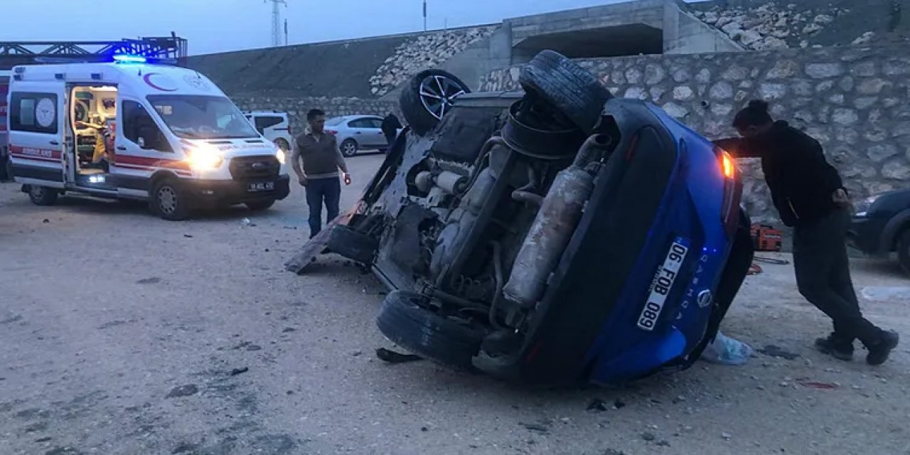 Çorum'da Otomobil Takla Attı: 3 Yaralı