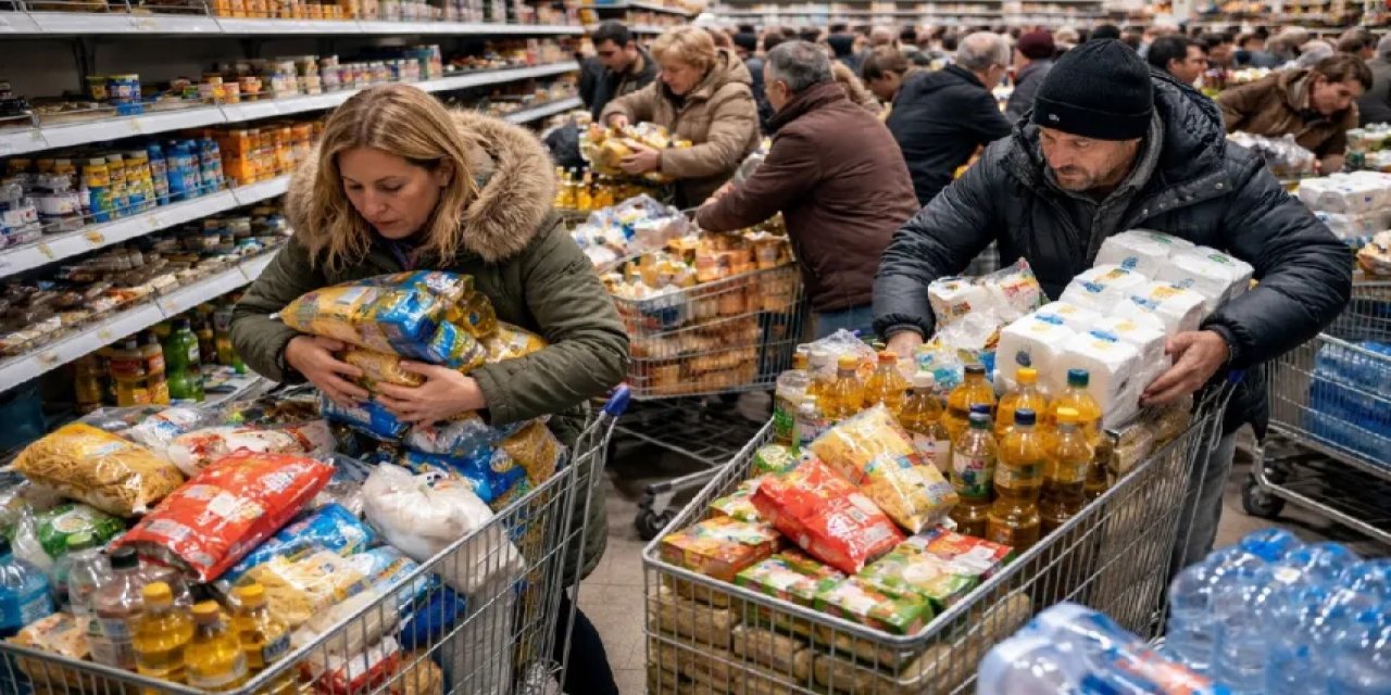 Komşuyu Savaş Korkusu Sardı! Halk Ürün Stokluyor...
