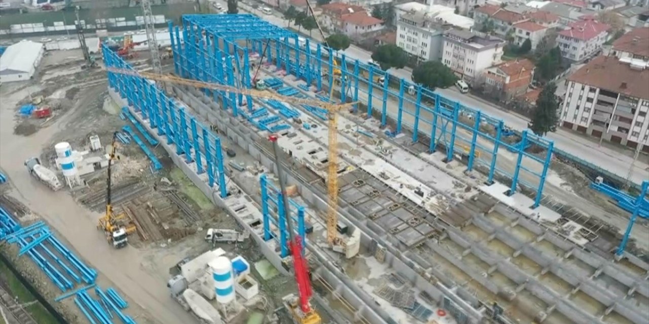 Sakarya'daki Türkiye'nin İlk Hızlı Tren Fabrikasının Yapımında Yüzde 55 İlerleme Sağlandı