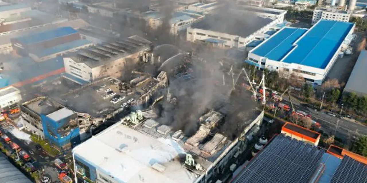 Güney Kore'de Fabrika Yangını! 10 Kişi Öldü, 59 Kişi Yaralandı