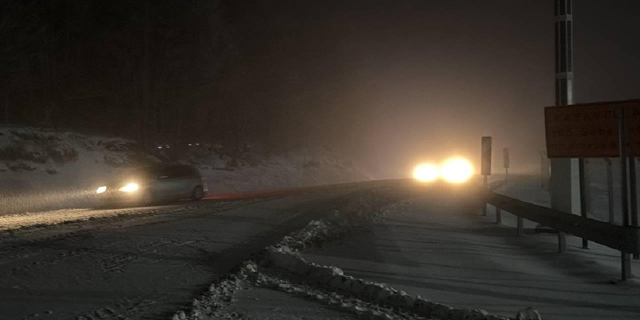 Kütahya'nın Domaniç İlçesinde Kar Yağışı Etkili Oluyor