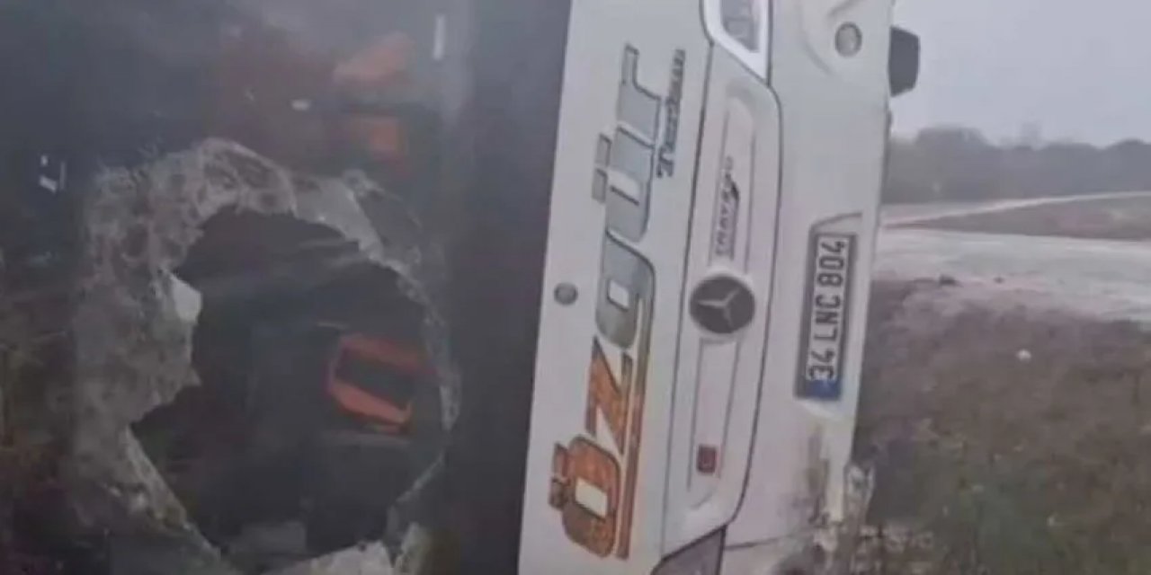 Çatalca'da Polisleri Taşıyan Araç Devrildi: Yaralılar Var