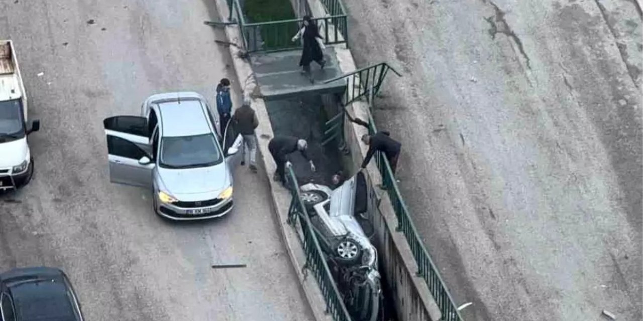 Karabük'te Alkollü Sürücü Market Önünde Kazaya Neden Oldu