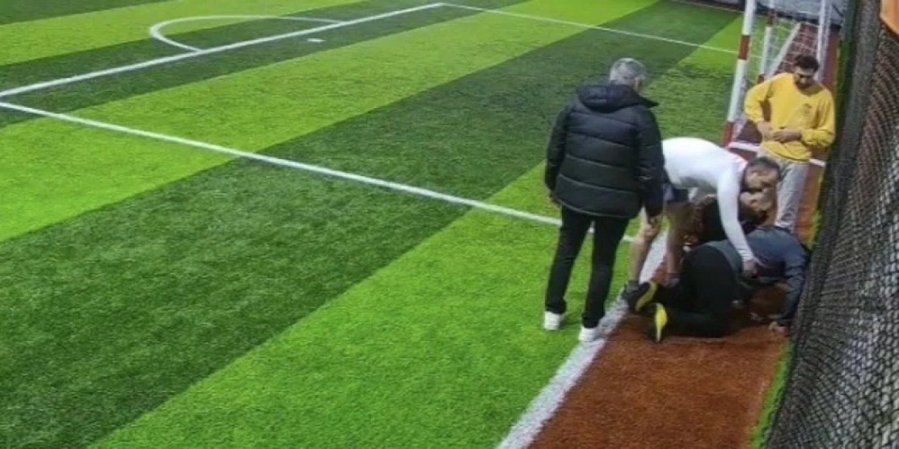 Bolu'da Halı Saha Maçında Kalbine Yenik Düştü