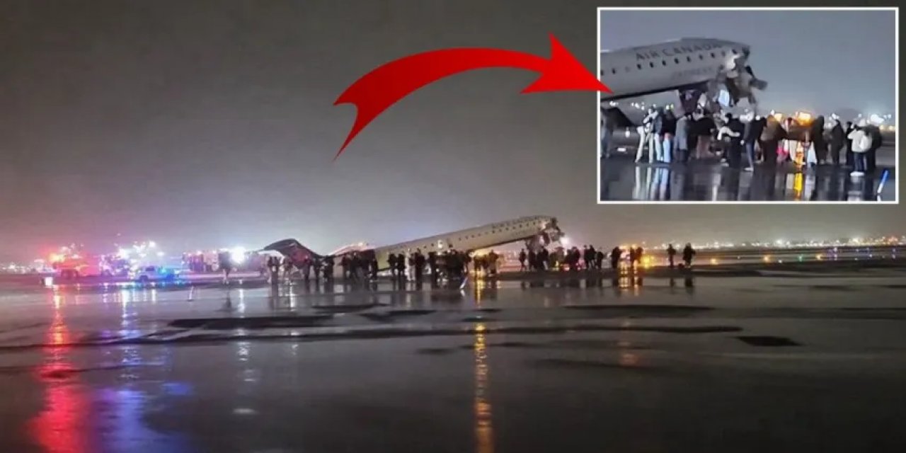 ABD'de Yolcu Uçağı İtfaiye Aracıyla Çarpıştı! Çok Sayıda Ölü ve Yaralı Var