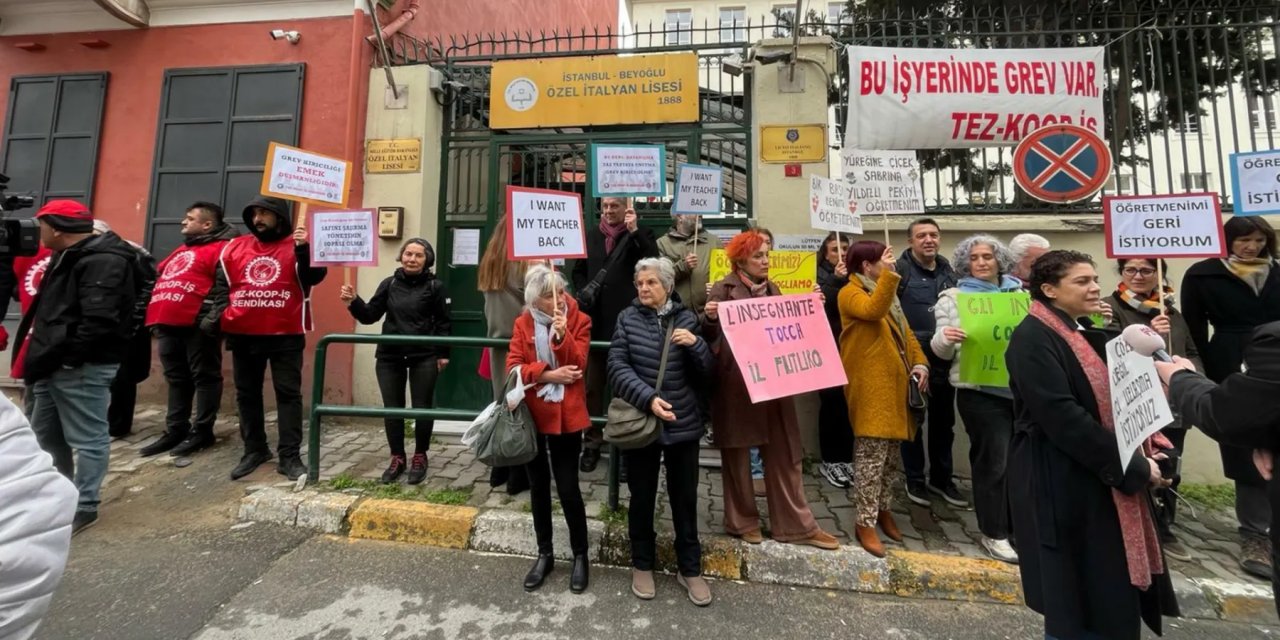 51 Gündür Grevde Olan Özel İtalyan Lisesi Öğretmenlerine Velilerden Destek:
