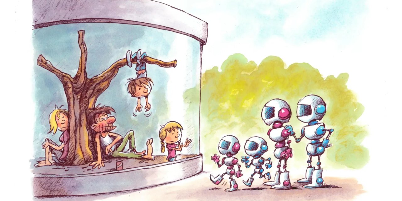 Aydın Doğan Karikatür Yarışması'ndan Yapay Zekâ Odaklı Sergi: 'Ben Robot Değilim'