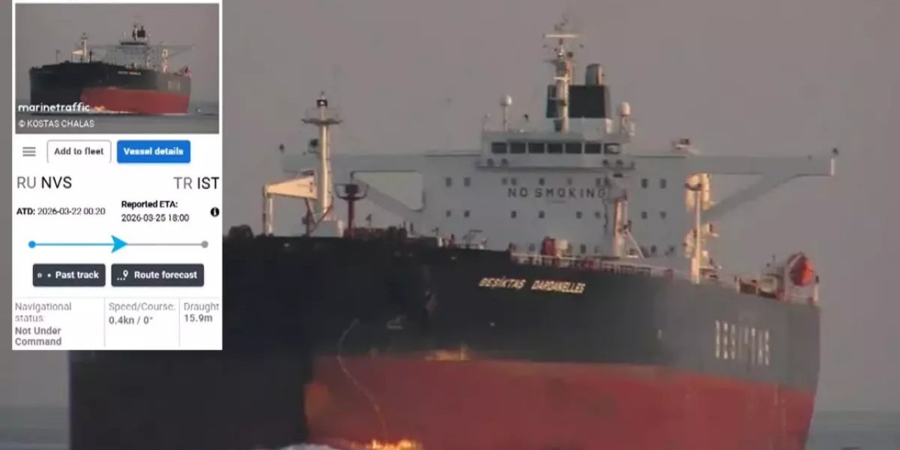 140 Bin Ton Petrol Yüklü Türk Tankerine Dron İsabet Etti