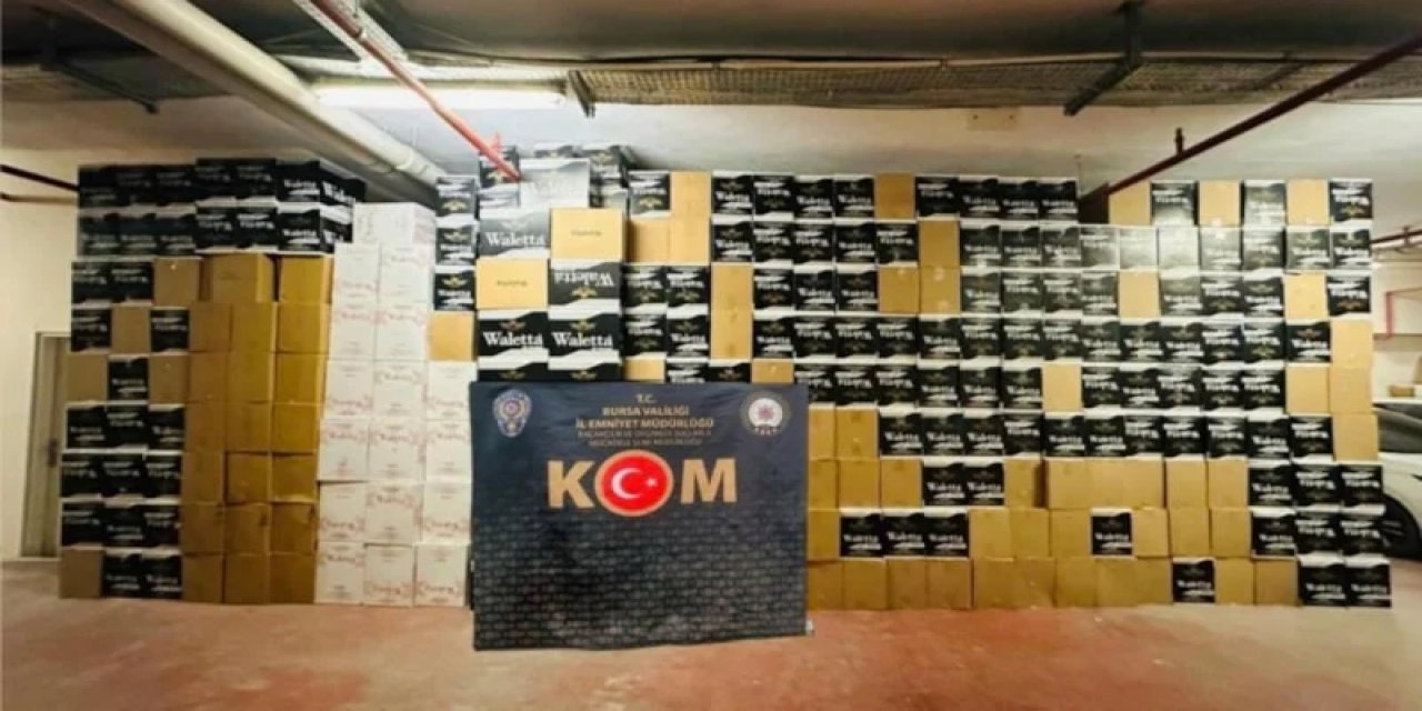 Bursa’da 6 Milyondan Fazla Kaçak Makaron Ele Geçirildi