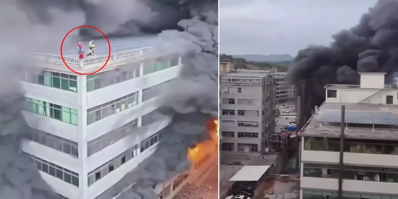 Can Pazarı! Alevlerin Sardığı Binada Mahsur Kaldılar