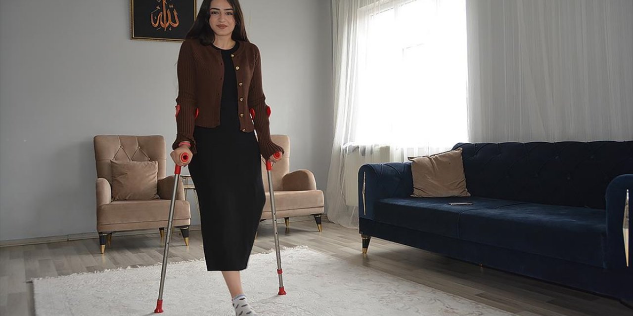 Kanserden Bir Bacağı Kesilen Üniversite Öğrencisinin Hayali Protez Bacakla Tekrar Yürümek