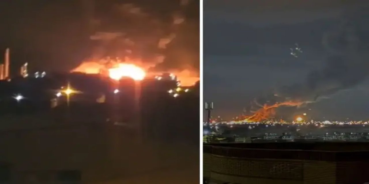 İsrail Ateşle Oynuyor! Dev Petrokimya Tesisine Bomba Yağdırdılar