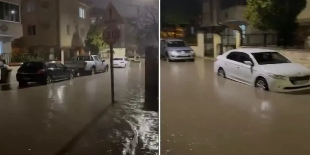 Bursa'da Etkili Olan Sağanak Hayatı Olumsuz Etkiledi