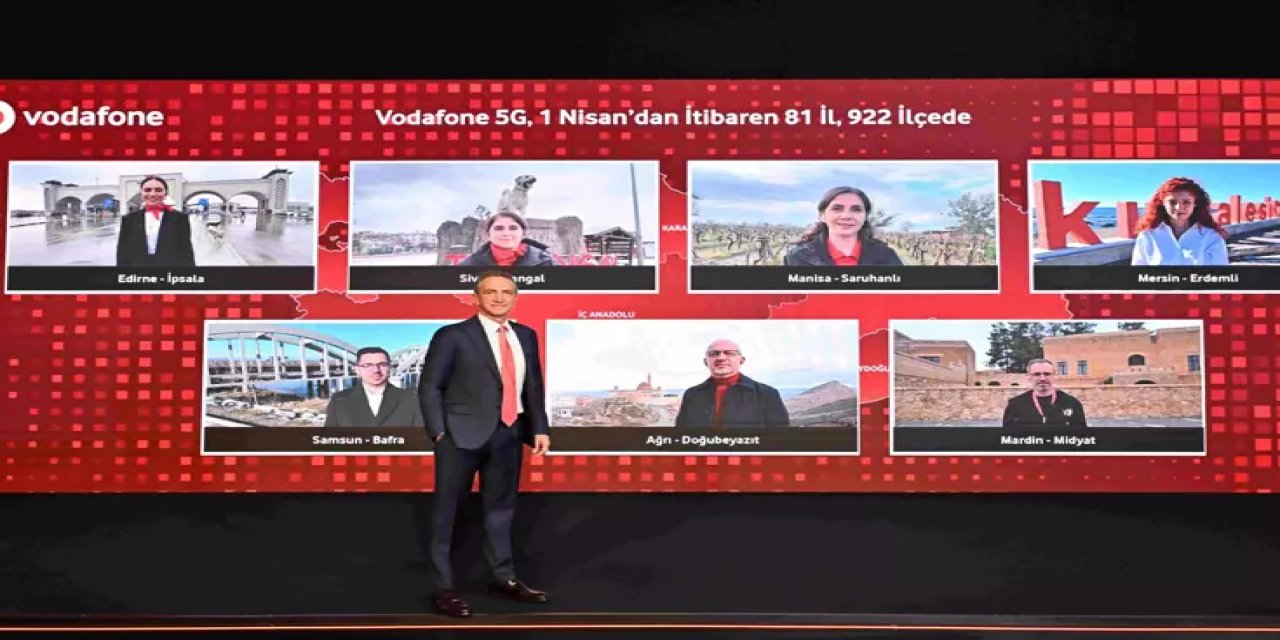 Vodafone, 1 Nisan’da 81 İl ve 922 İlçede 5G Sinyalini Aynı Anda Verecek