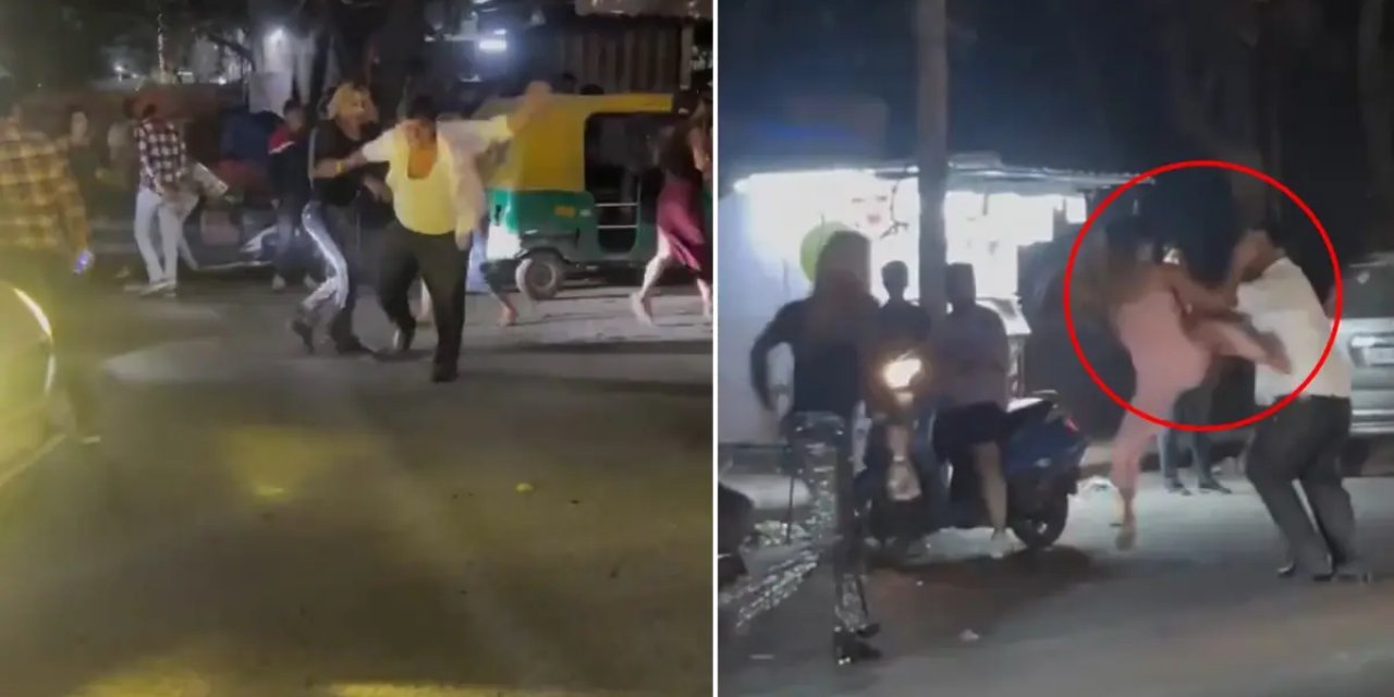 Tacize Uğrayan 3 Kadın Sapığı Evire Çevire Dövdü, Çevredekiler Film Gibi İzledi