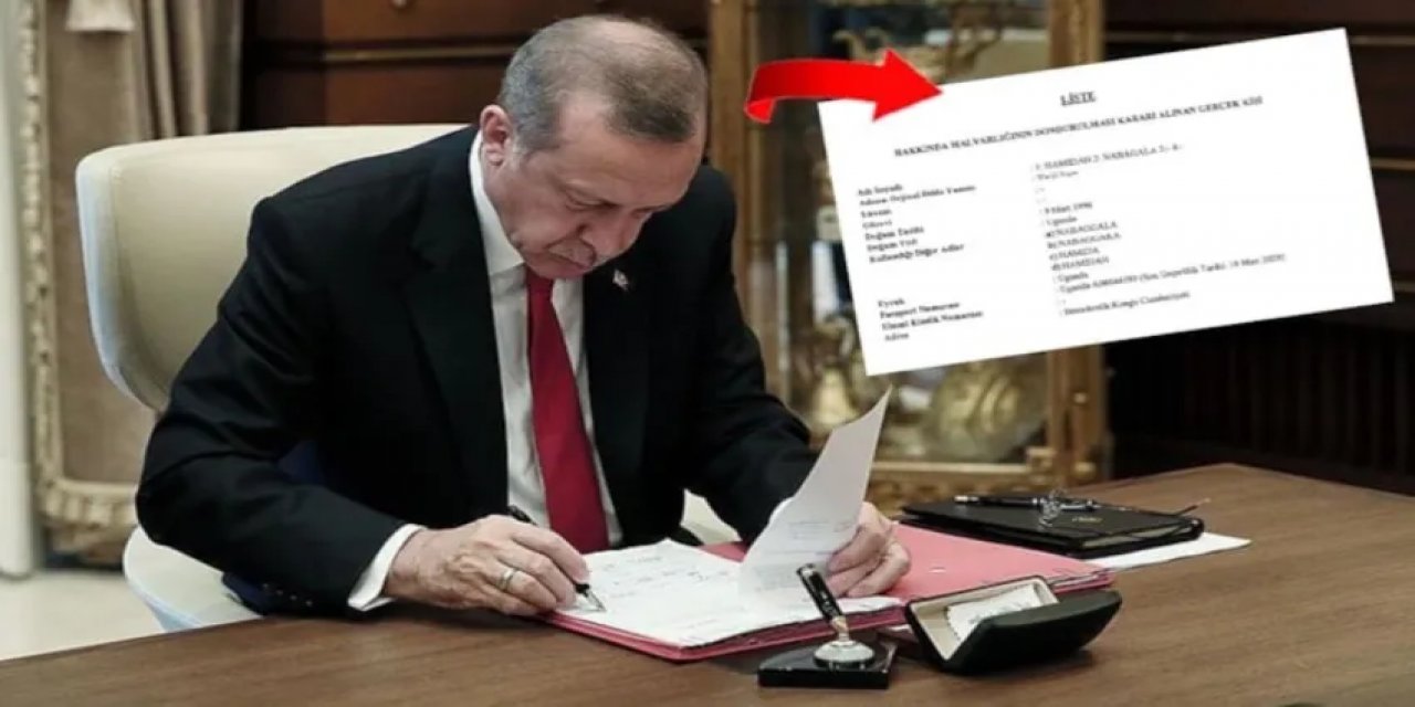 Erdoğan İmzaladı: 3 Kişinin Türkiye'deki Mal Varlıkları Donduruldu!