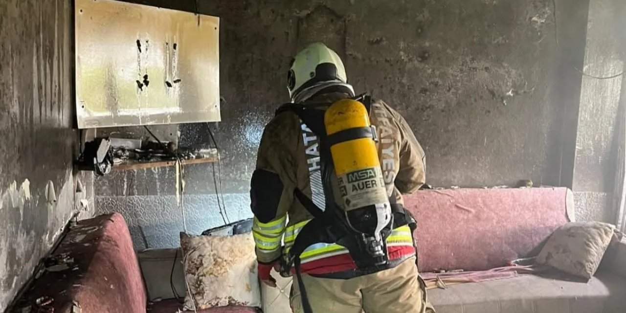 Samadağ'da Ev Yangını