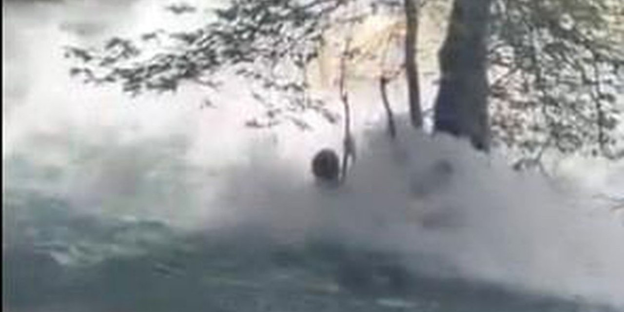 Tarsus'ta Kayıp Genç Akıntıya Böyle Kapıldı: Son Görüntüleri Ortaya Çıktı