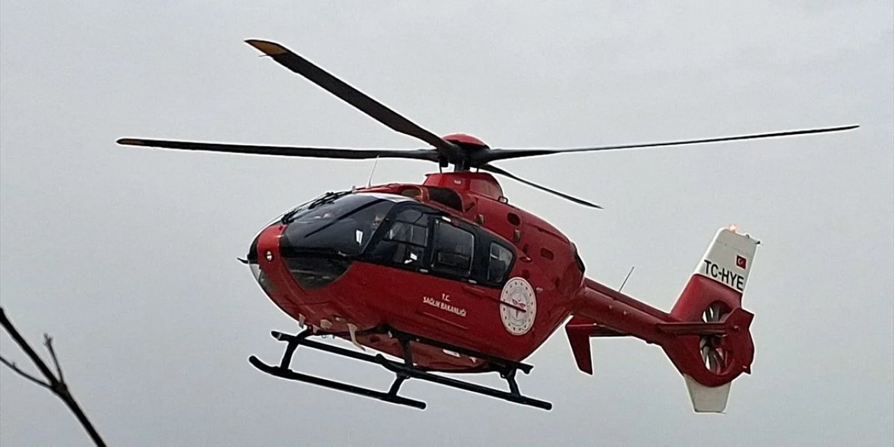 Beypazarı'da Kalp Krizi Geçiren Hasta Hava Ambulansıyla Nakledildi