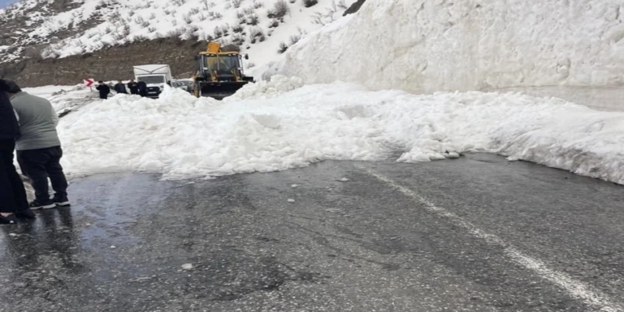 Hakkari- Şırnak Kara Yolu Çığ Nedeniyle Kapandı
