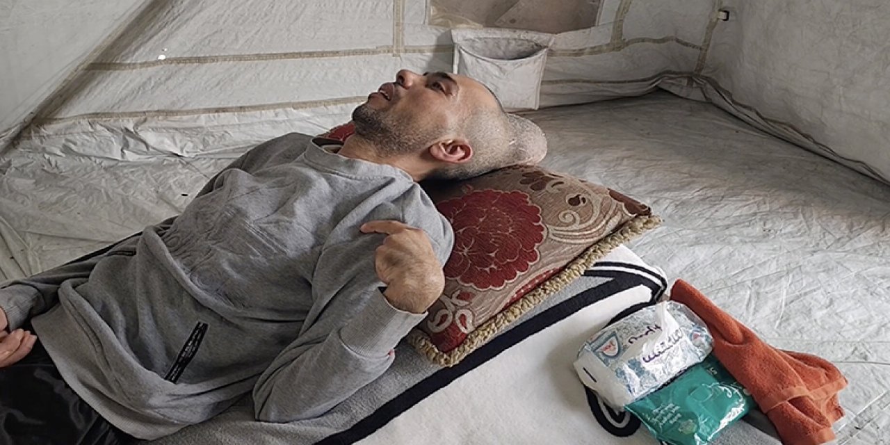 Gazze'de Sözde Yardım Noktasında Başından Vurularak Felç Olan Raid, Acılar İçinde Kıvranıyor