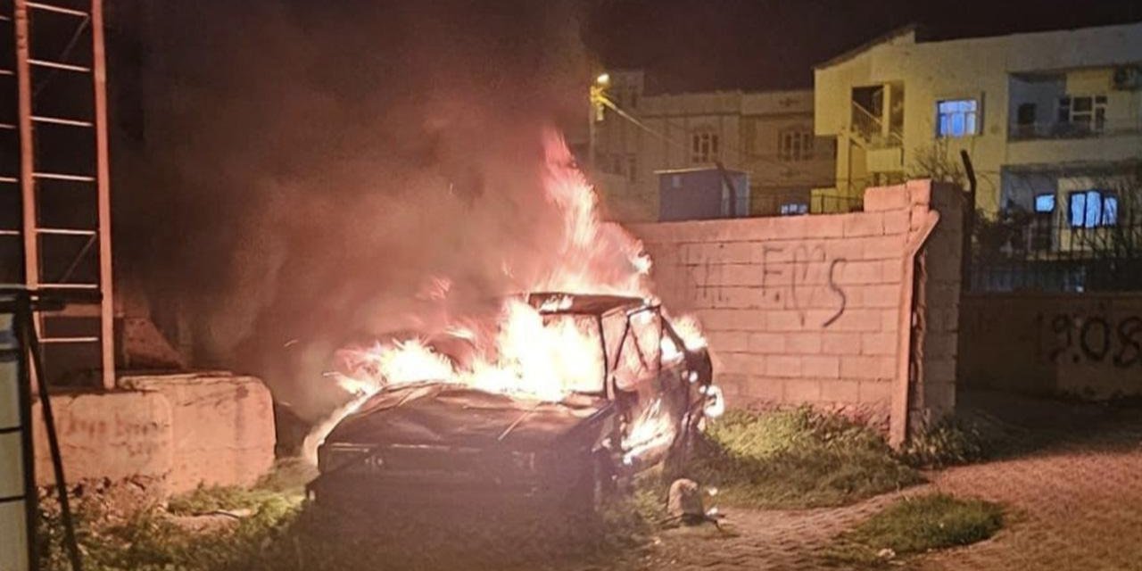 Park Halindeki Otomobil Küle Döndü