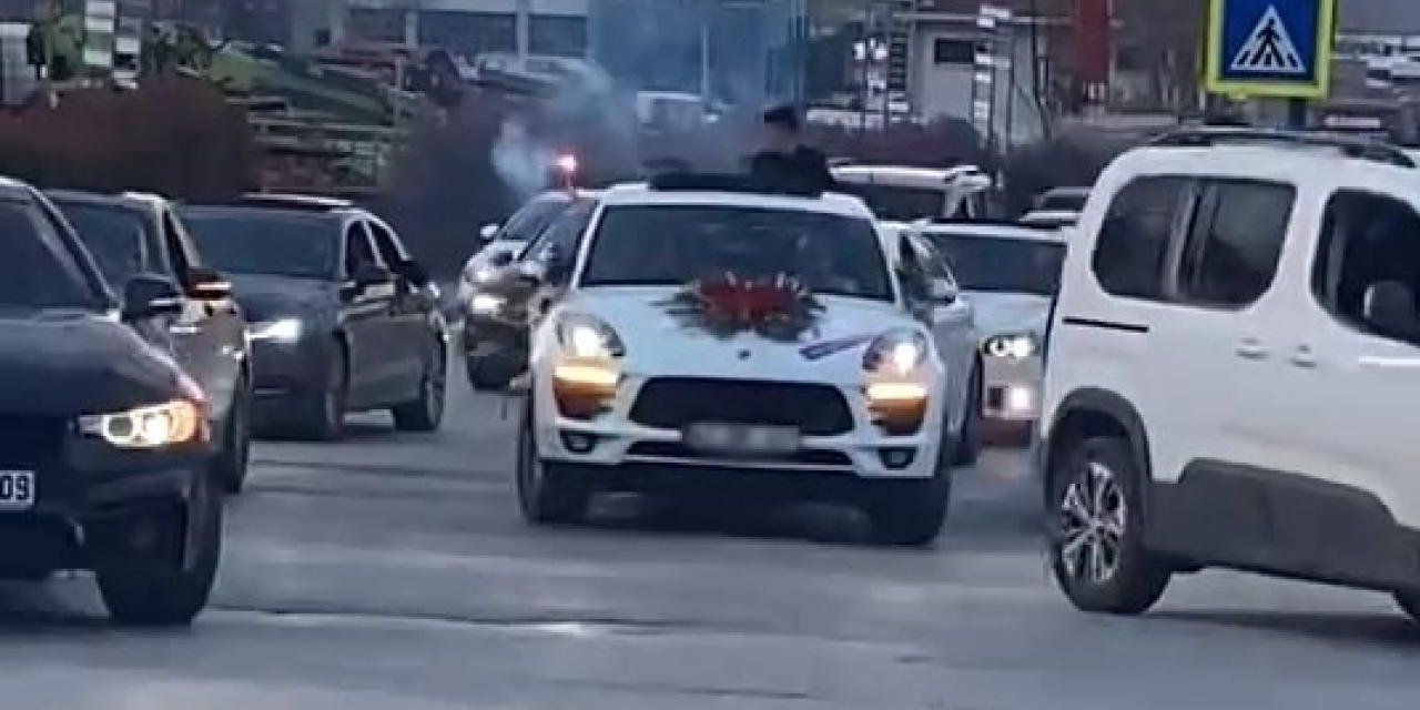 Bursa'da Düğün Konvoyuna 660 Bin Lira Ceza