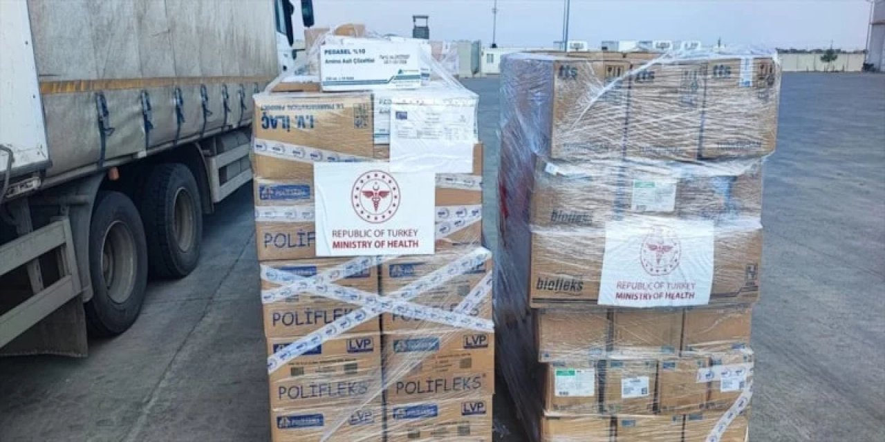 Türkiye'den İran'a Tıbbi Malzeme Yardımı