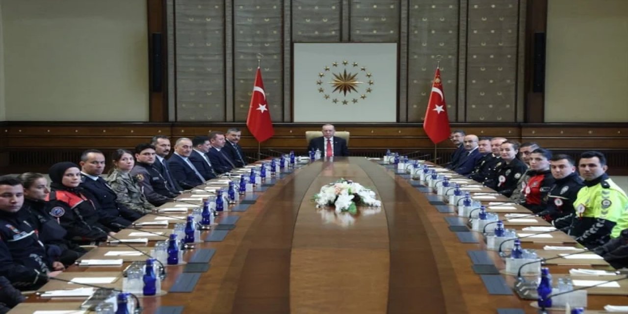 Cumhurbaşkanı Erdoğan, Polis Haftası’nda Bakan Çiftçi Ve Heyetini Kabul Etti