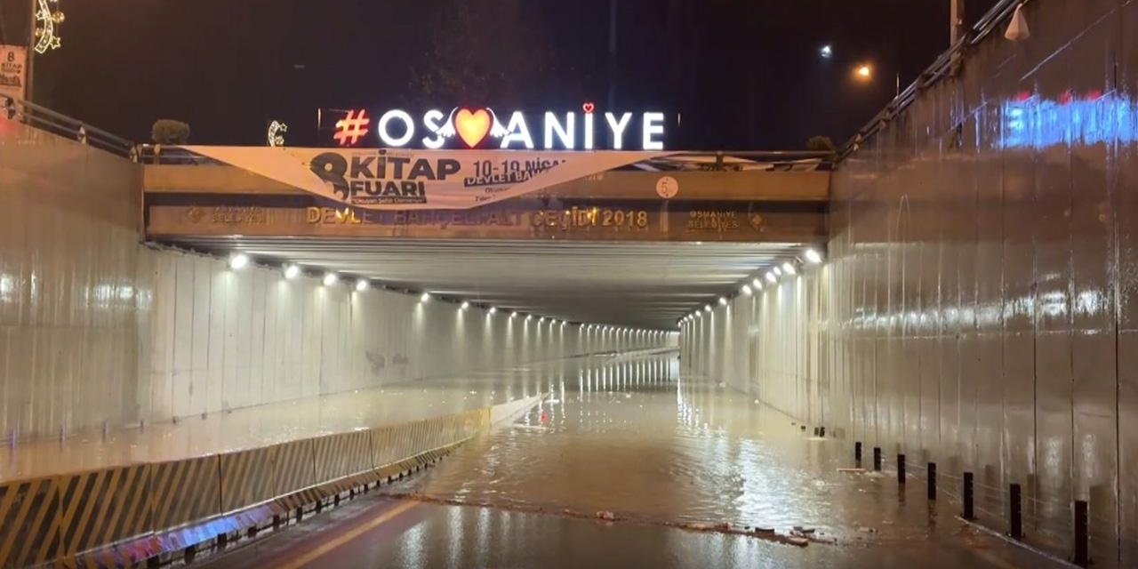 Osmaniye'yi Kuvvetli Yağış Vurdu