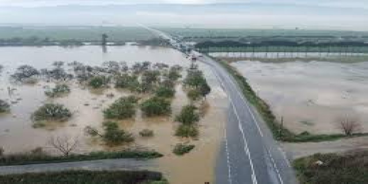 Aydın'da Büyük Menderes Nehri'nin Taşması Sonucu Tarım Arazileri Sular Altında Kaldı