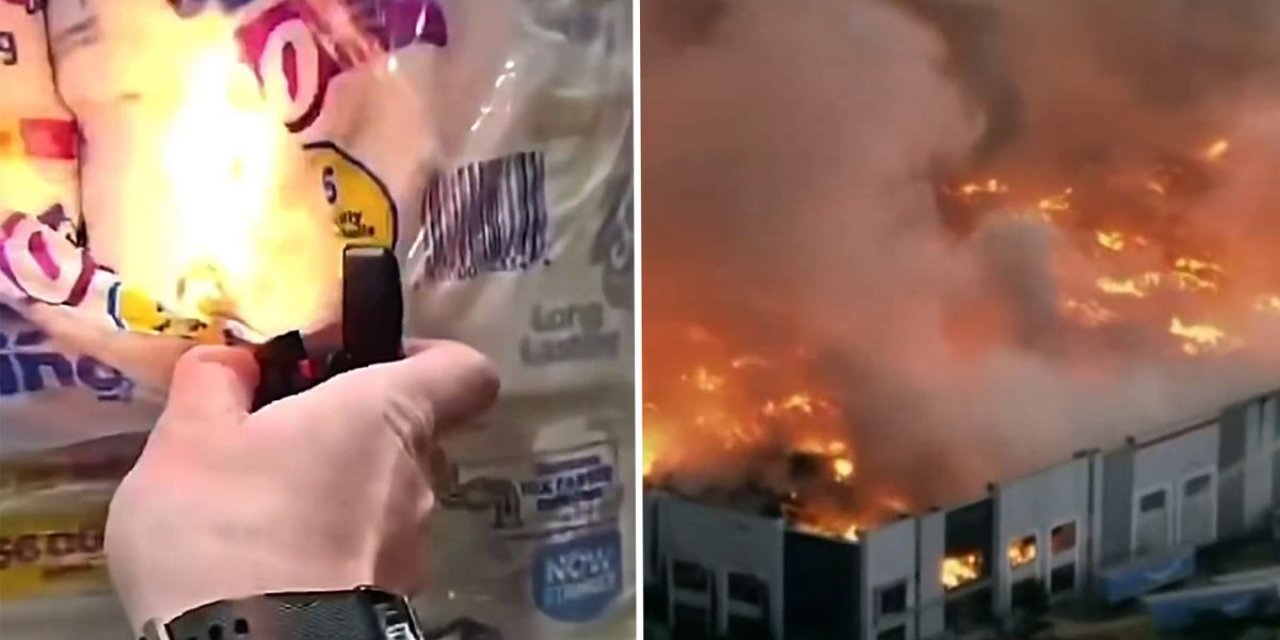 Maaşına Kızdı, Dev Depoyu Yaktı: O Anları Sosyal Medyada Paylaştı